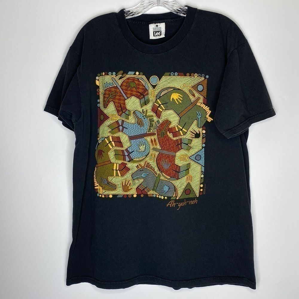 Vintage Lee Ah-Yah-Neh Horses Cactus Native Tshirt Size Large 1991
